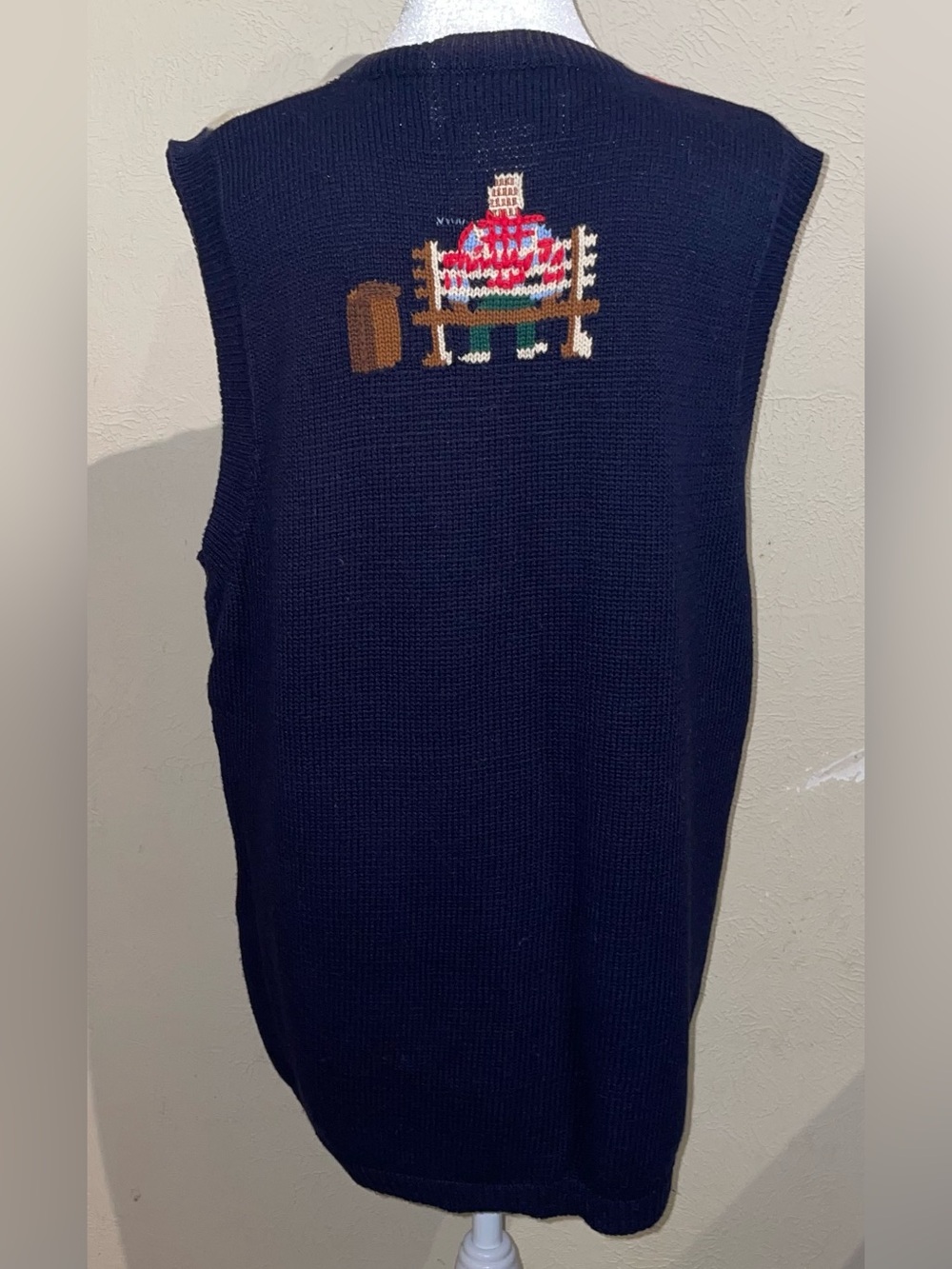Eagle’s Eye Women Size M Vintage 1995 Sweater Vest Gump Life Is Like Chocolates - Picture 5 of 10